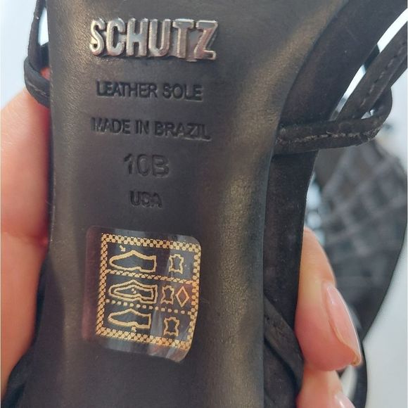 SCHUTZ Caged Suede Close Toe Pumps - Picture 8 of 14